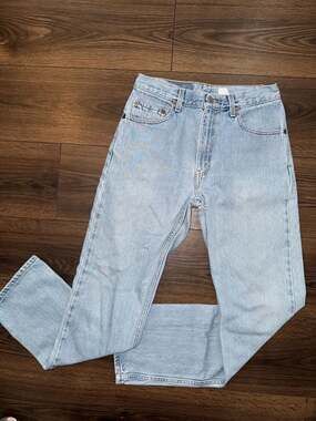 Levi's 505 Regular Fit Straight Leg Light Wash Denim Jeans